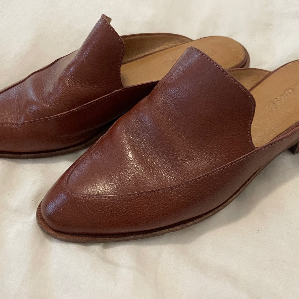 Madewell Frances Loafer Mule in Leather